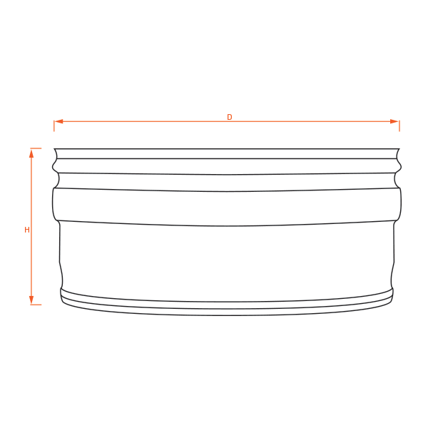 Bouchon Inox diamètre 140 - 4 Bouchon Inox diamètre 140 - 4