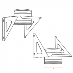 Support charge murale diamètre 450 - 4