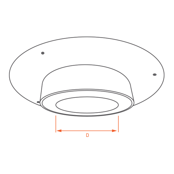 Rosace finition plafond bois diamètre 240 - 2