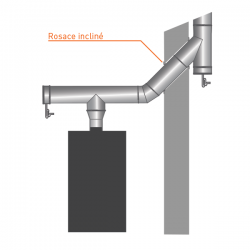 Rosace à collerette incliné diamètre 140 - 3