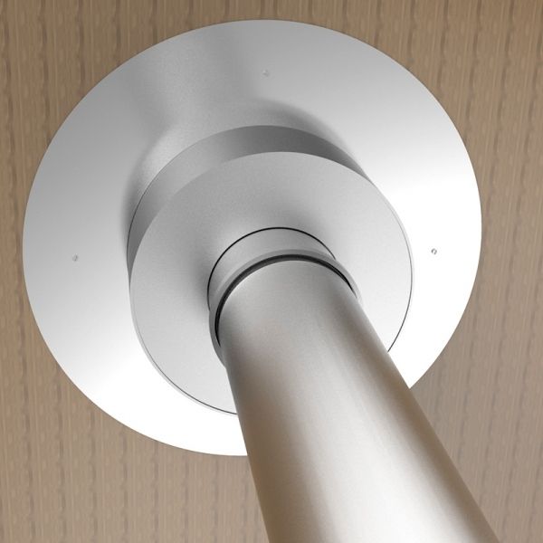 Rosace finition plafond bois diamètre 140 - 4 Rosace finition plafond bois diamètre 140 - 4