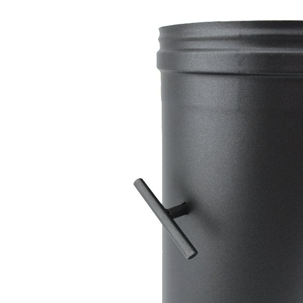 Tuyau 50CM à clé de tirage SP Noir-Anthracite diamètre 140 - 3 Tuyau 50CM à clé de tirage SP Noir-Anthracite diamètre 140 - 3