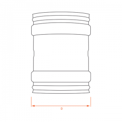 Manchon femelle inox diamètre 400 - 3