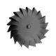 Chapeau extracteur cheminée rotatif éolien Noir-Anthracite diamètre 350