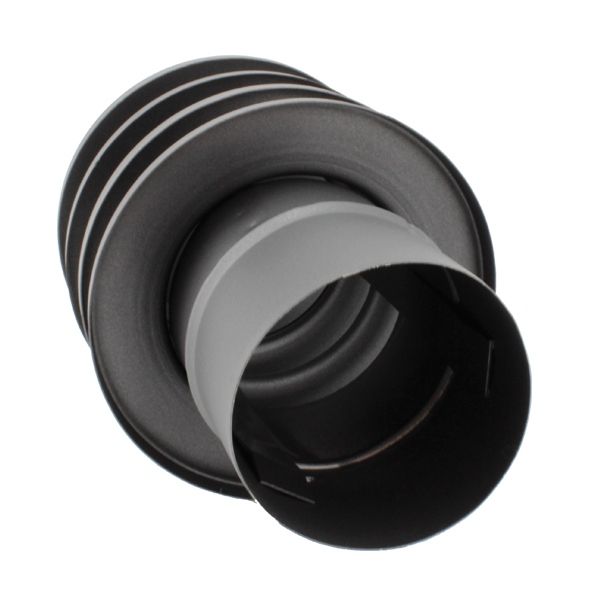 Chapeau cheminée anti-refoulement Noir-Anthracite diamètre 80 - 3