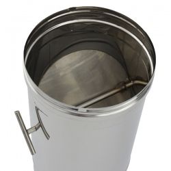 Tuyau Inox 1M à régulateur de tirage diamètre 100 - 2