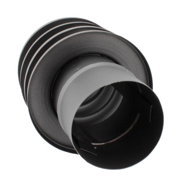 Chapeau cheminée anti-refoulement Noir-Anthracite diamètre 125 - 3 Chapeau cheminée anti-refoulement Noir-Anthracite diamètre 125 - 3