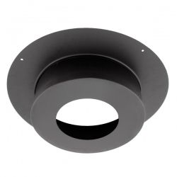 Rosace Plafond Bois Noir-Anthracite diamètre 400 - 1