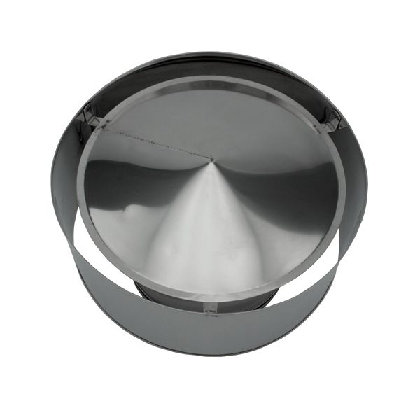 Chapeau anti-pluie conduit double paroi diamètre 80-130 - 2 Chapeau anti-pluie conduit double paroi diamètre 80-130 - 2