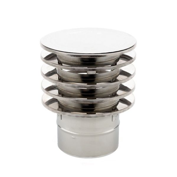 Chapeau anti-refoulement conduit double paroi diamètre 80-130 - 1 Chapeau anti-refoulement conduit double paroi diamètre 80-130 - 1