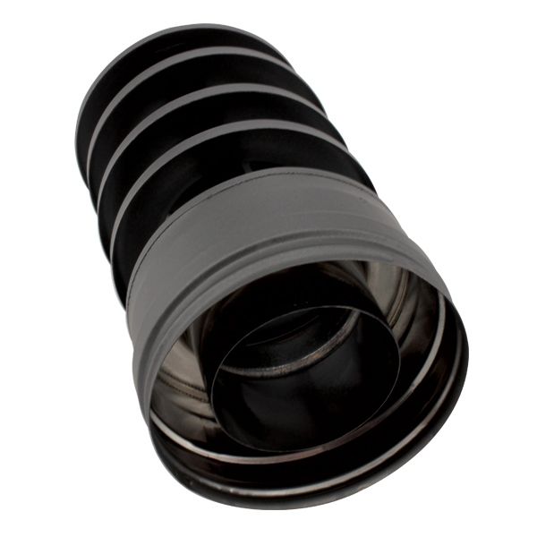 Chapeau anti-refoulement tubage double paroi Noir diamètre 150-200 - 2 Chapeau anti-refoulement tubage double paroi Noir diamètre 150-200 - 2