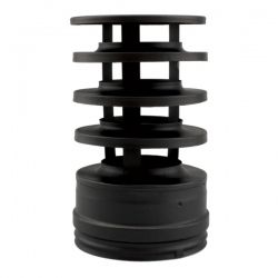 Chapeau anti-refoulement tubage double paroi Noir diamètre 350-400 - 3