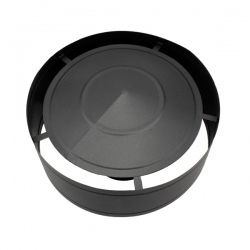 Chapeau anti-pluie tubage double paroi Noir diamètre 100-150 - 3