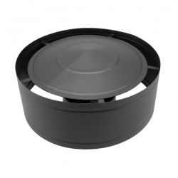 Chapeau anti-pluie tubage double paroi Noir diamètre 150-200 - 2