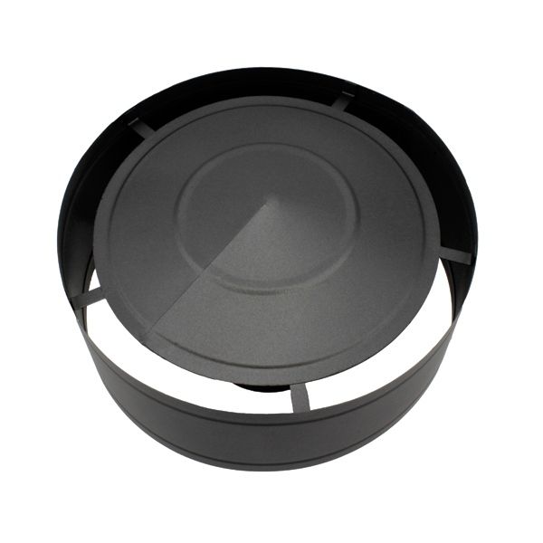 Chapeau anti-pluie tubage double paroi Noir diamètre 150-200 - 3 Chapeau anti-pluie tubage double paroi Noir diamètre 150-200 - 3