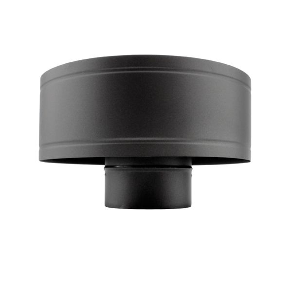 Chapeau anti-pluie tubage double paroi Noir diamètre 180-230 - 1 Chapeau anti-pluie tubage double paroi Noir diamètre 180-230 - 1