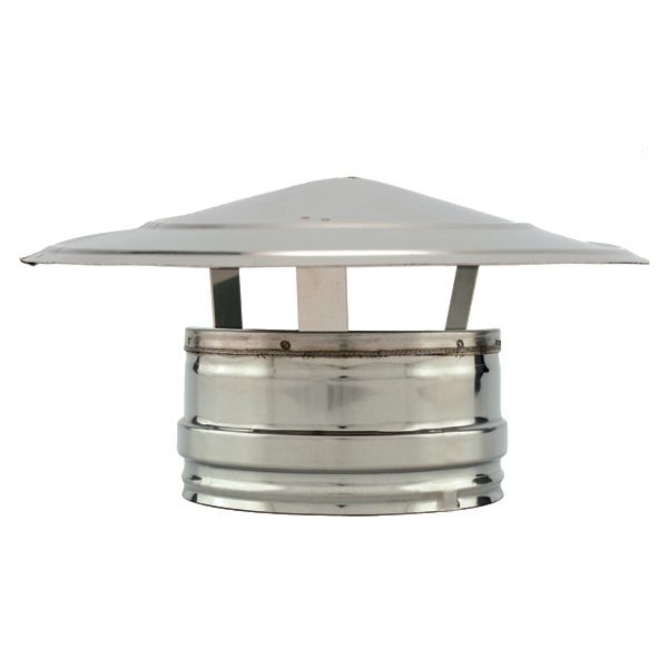 Chapeau Chinois conduit double paroi diamètre 100-150 - 1