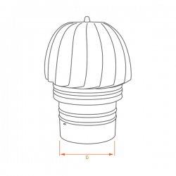 Extracteur fumée conduit double paroi diamètre 200-250 - 2