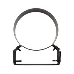 Collier support réglable 4/8 cm Noir-Anthracite diamètre 125 - 2