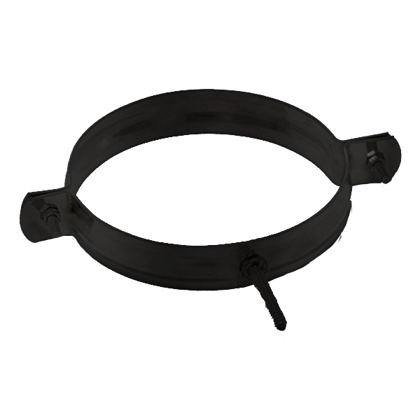Collier fixation murale à vis Noir-Anthracite diamètre 160 - 1 Collier fixation murale à vis Noir-Anthracite diamètre 160 - 1