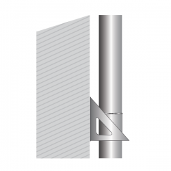 Support charge murale Inox double paroi diamètre 150-200 - 5