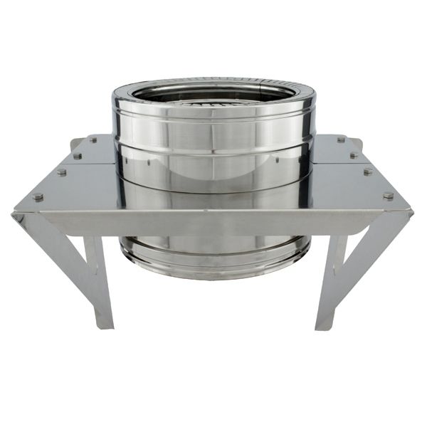 Support charge murale Inox double paroi diamètre 180-230 - 3