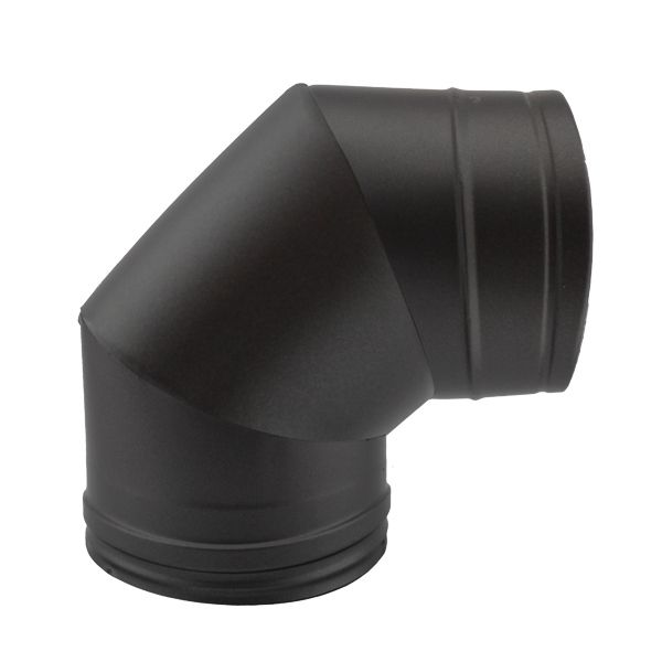 Coude 90º inox double paroi isolé Noir diamètre 300-350 - 1 Coude 90º inox double paroi isolé Noir diamètre 300-350 - 1