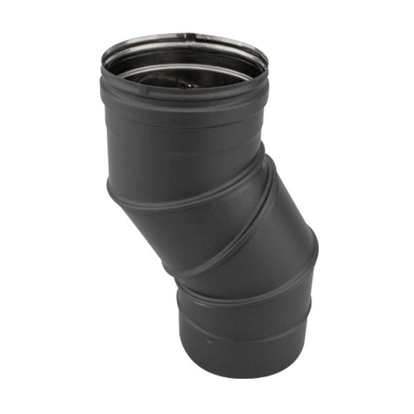 Coude forme pleine pour tuyau de poêle Diam 150 mm 500/700 mm fonte grise