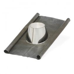 Kit d'abergement - Solin d'étanchéité en plomb-inox diamètre 120 - 2