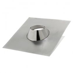 Kit d'abergement toiture plat - Solin d'étanchéité en inox diamètre 80 - 2