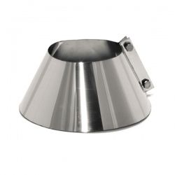 Kit d'abergement toiture plat - Solin d'étanchéité en inox diamètre 120 - 3