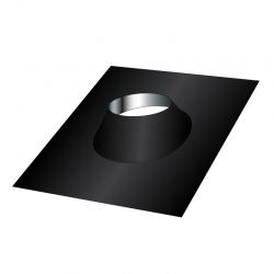 Solin d’étanchéité toit plat en Inox Noir-Anthracite diamètre 200 - 1