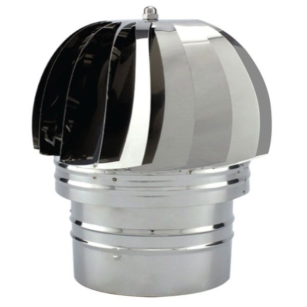 Chapeau extracteur fumée éolien en Inox diamètre 450 - 1 Chapeau extracteur fumée éolien en Inox diamètre 450 - 1