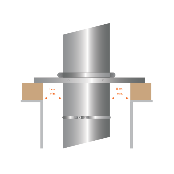 Support charge plancher bois diamètre 400 - 6