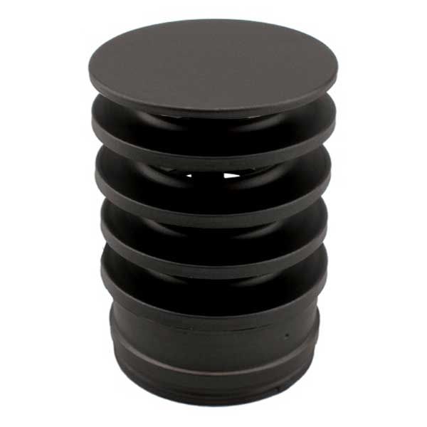 Chapeau anti-refoulement tubage double paroi Noir diamètre 150-200 - 1 Chapeau anti-refoulement tubage double paroi Noir diamètre 150-200 - 1