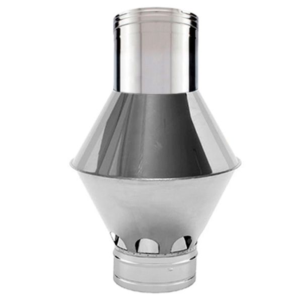 Chapeau cheminée Inox Venturi diamètre 200 - 3 Chapeau cheminée Inox Venturi diamètre 200 - 3