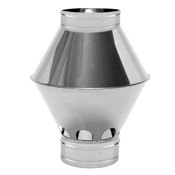 Chapeau cheminée Inox Venturi diamètre 500 - 1 Chapeau cheminée Inox Venturi diamètre 500 - 1
