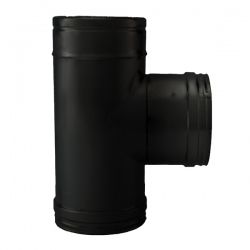 Kit conduit cheminée double paroi Noir/Anthracite Longueur 3,5m en diamètre 80-130 - 3