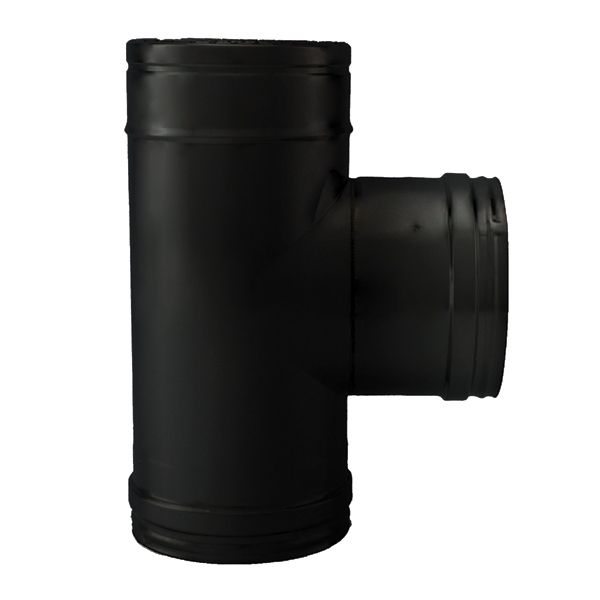 Kit conduit cheminée double paroi Noir/Anthracite Longueur 3,5m en diamètre 350-400 - 3 Kit conduit cheminée double paroi Noir/Anthracite Longueur 3,5m en diamètre 350-400 - 3