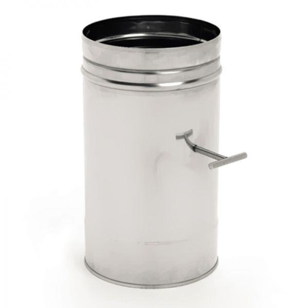 Tuyau Inox 50CM à régulateur de tirage diamètre 220 - 1 Tuyau Inox 50CM à régulateur de tirage diamètre 220 - 1