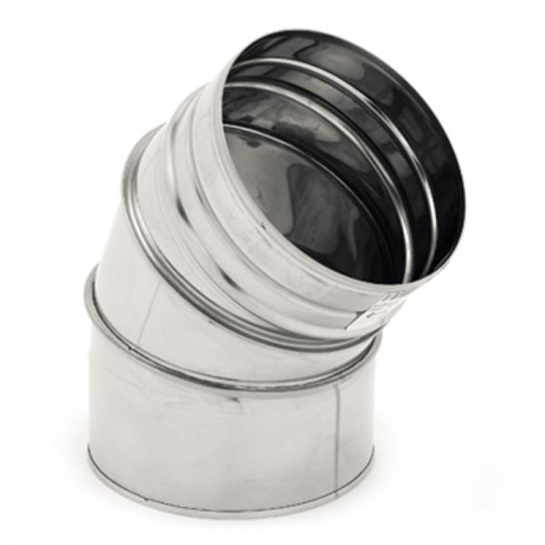 Coude 30° Inox diamètre 170 - 1 Coude 30° Inox diamètre 170 - 1