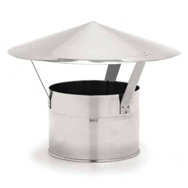 Chapeau Inox pour cheminée diamètre 280 - 1 Chapeau Inox pour cheminée diamètre 280 - 1