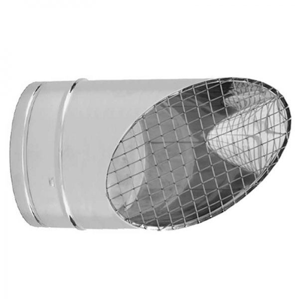 Chapeau sortie façade Bec Canard diamètre 120 - 1 Chapeau sortie façade Bec Canard diamètre 120 - 1