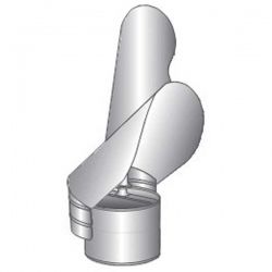 Chapeau pare-vent pour tubage de conduit de cheminée diamètre 120 - 3