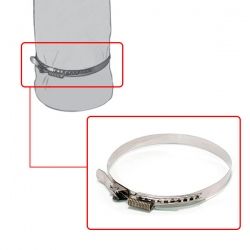 Collier d'attache conduit souple diamètre 100 - 2