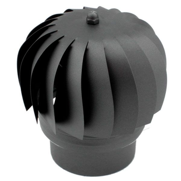 Chapeau extracteur cheminée rotatif Noir-Anthracite diamètre 350 - 2 Chapeau extracteur cheminée rotatif Noir-Anthracite diamètre 350 - 2