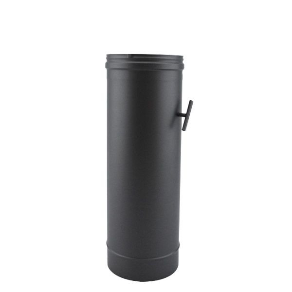 Tuyau 50CM à clé de tirage SP Noir-Anthracite diamètre 140 - 1 Tuyau 50CM à clé de tirage SP Noir-Anthracite diamètre 140 - 1