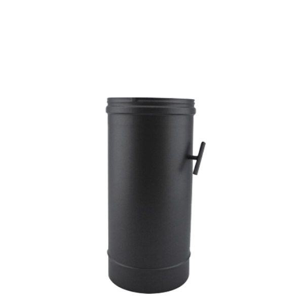 Tuyau 33CM à clé de tirage SP Noir-Anthracite diamètre 100 - 1 Tuyau 33CM à clé de tirage SP Noir-Anthracite diamètre 100 - 1