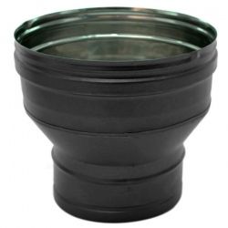 Réducteur tubage cheminée Noir-Anthracite diamètre 120x110 - 2