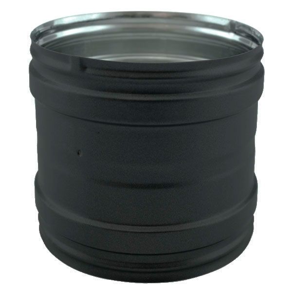 Manchon femelle / femelle inox simple paroi Noir-Anthracite diamètre 110 - 1 Manchon femelle / femelle inox simple paroi Noir-Anthracite diamètre 110 - 1